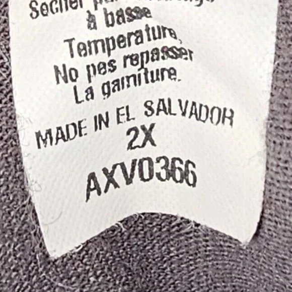 Harley-Davidson T-Shirt Skull V Neck Gray Plus Size 2X Okoboji Iowa - Picture 8 of 8